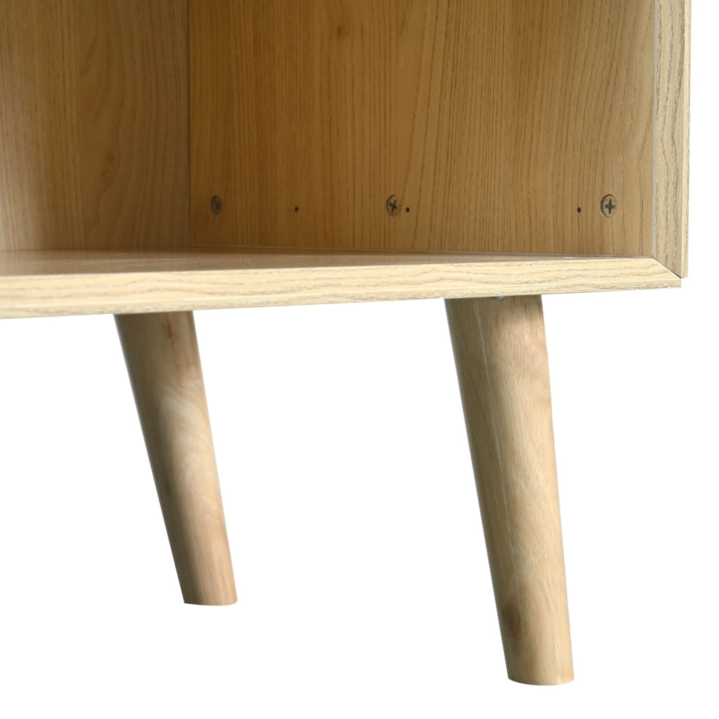 CREDENZA 120x40x80 cm Rovere in MDF e metallo