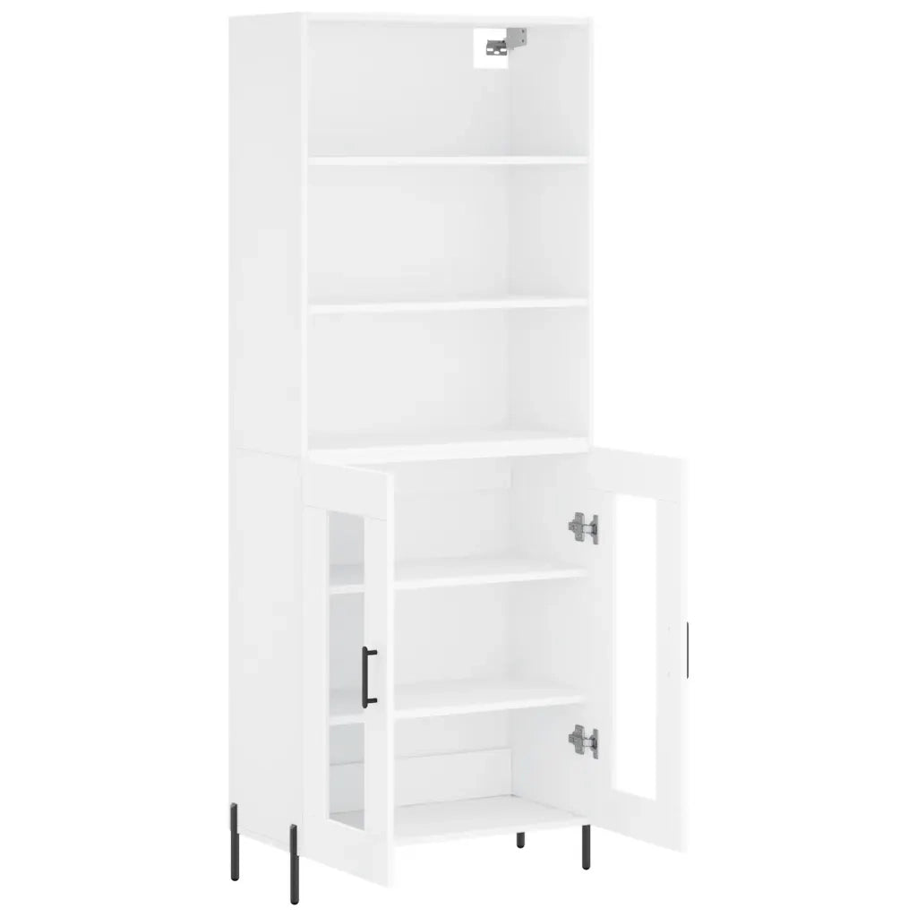 Credenza Bianca 69,5x34x180 cm in Legno Multistrato 3189325