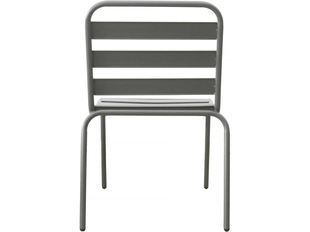 Set di 4 sedie da giardino impilabili in metallo "Bilbao" - Tortora
