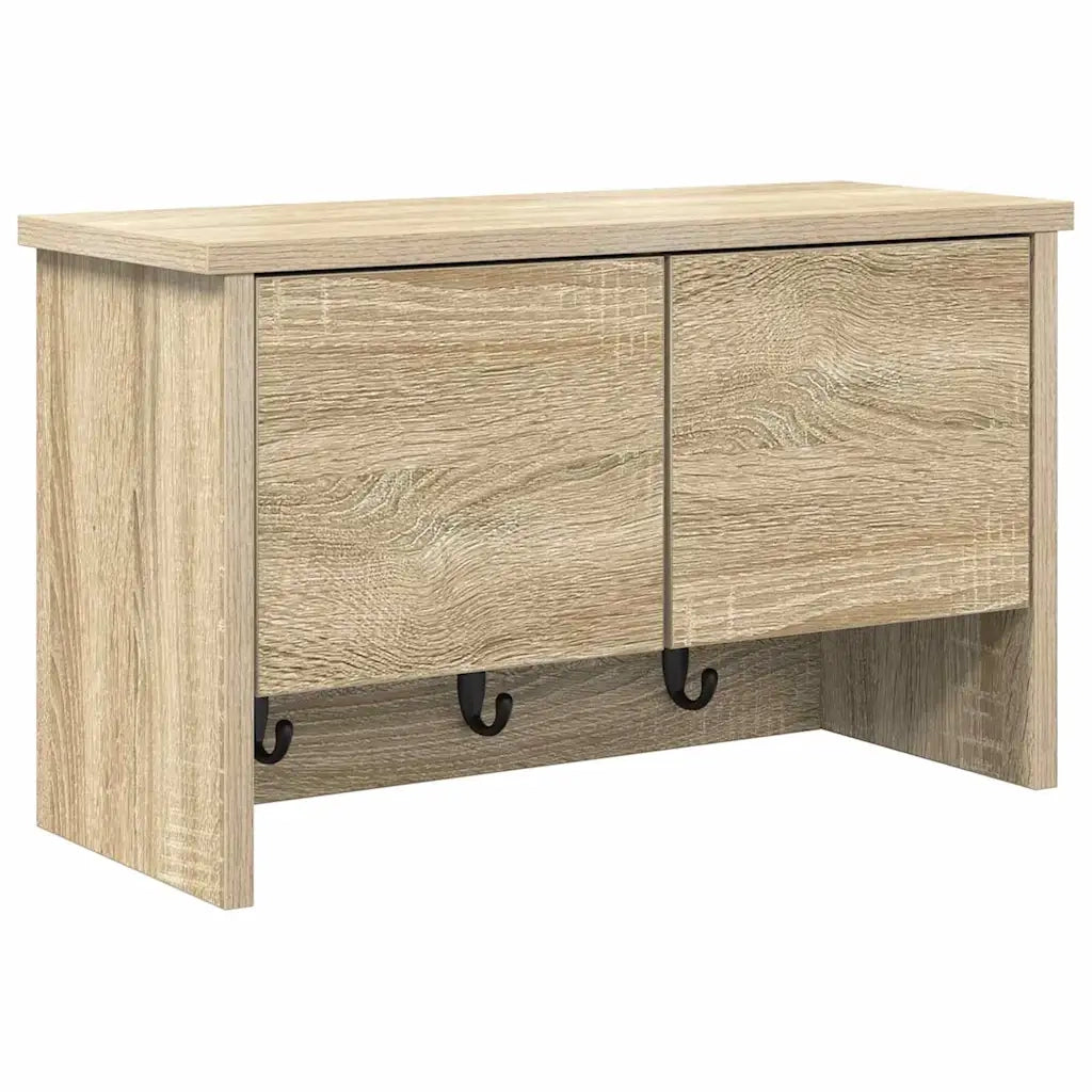 Appendiabiti a muro con porta Rovere Sonoma 50 x 20 x 30 cm CFW8071004