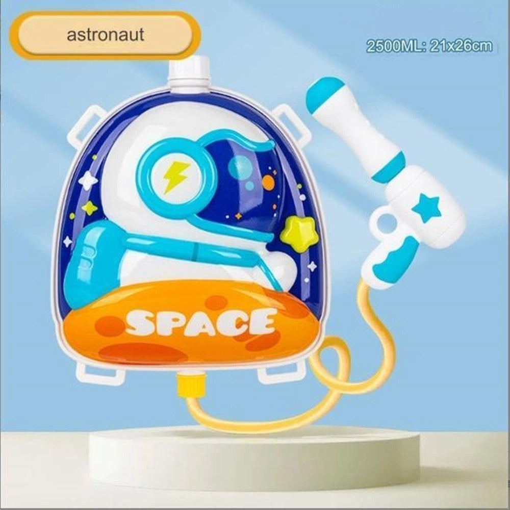 Trade Shop - Zaino Con Pistola Ad Acqua Per Bambini Giocattolo 21x26cm Design Astronauta 618548 -
