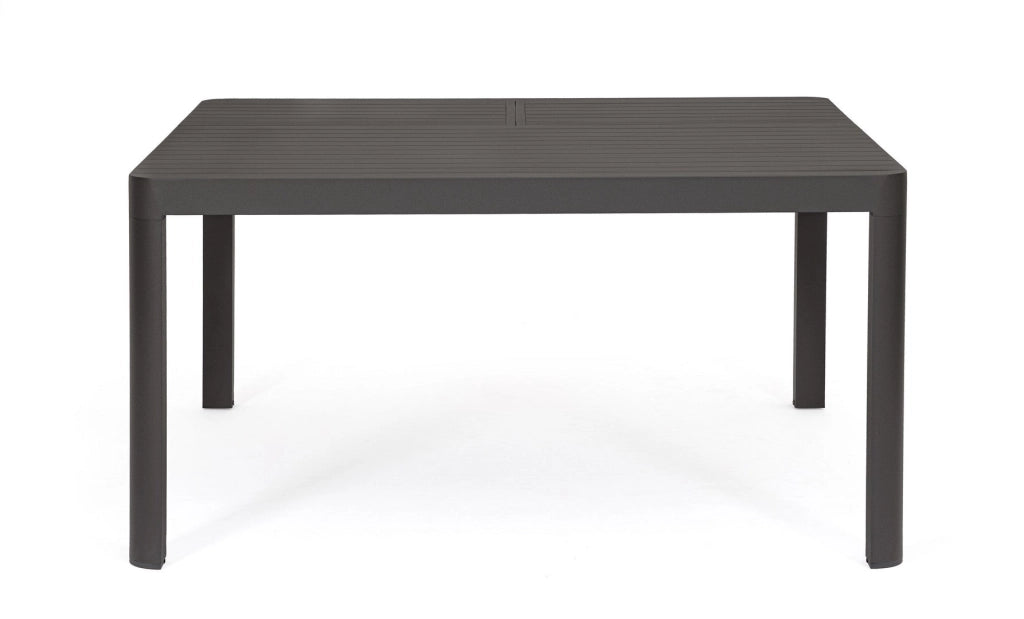Tavolo Allungabile da Giardino 149x97/149x77.5 cm in Alluminio Kiplin Antracite