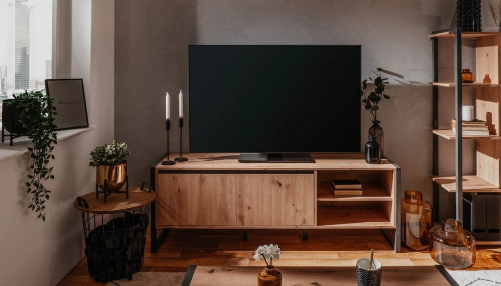 Mobile porta TV 160x40x55 cm Denver 54 quercia antracite