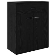 Credenza | Madia | Buffet da pranzo | Armadio da pranzo Rovere Nero 60 x 30 x 75 cm Legno multistrato