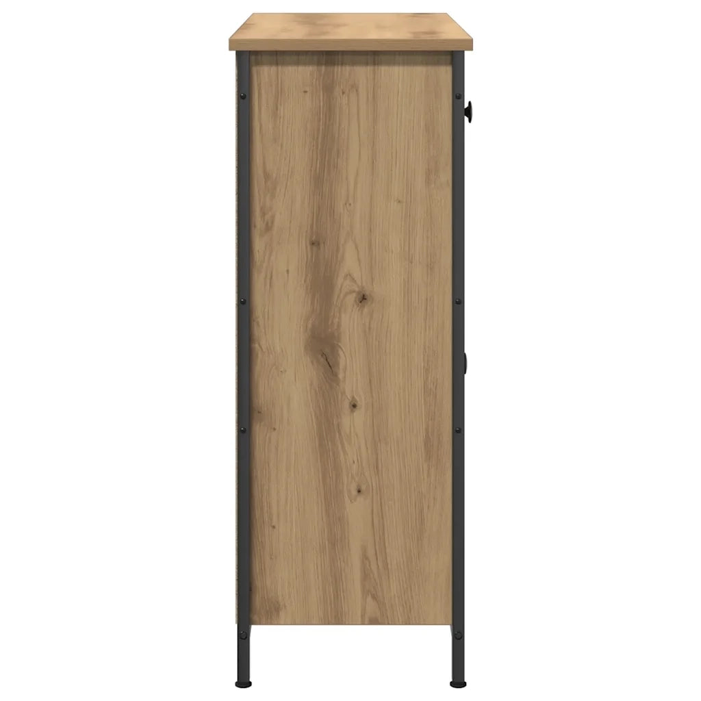 vidaXL Credenza Rovere Artigianale 70x30x80 cm in Legno Multistrato