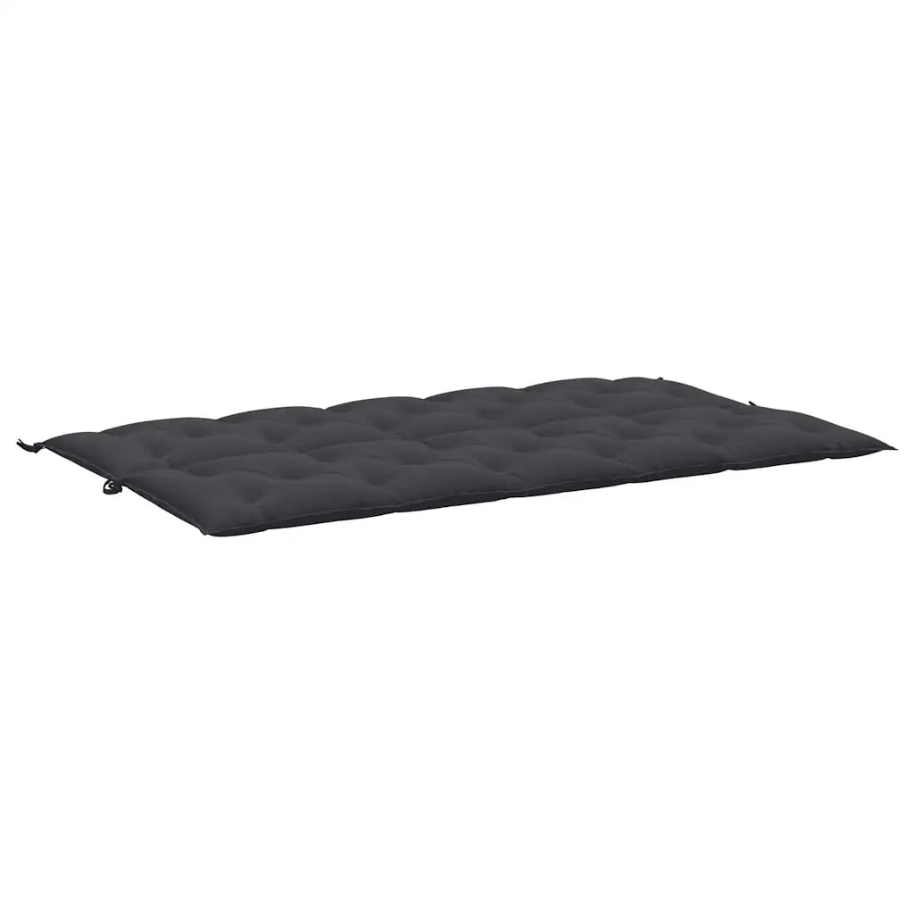 Cuscino per Panca Nero 180x(50+50)x7 cm in Tessuto Oxford