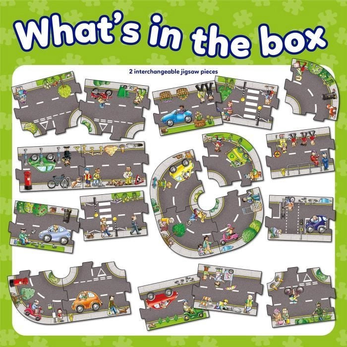 Giant Road Road - Puzzle - FRUTTETO - 20 grandi pezzi intercambiabili