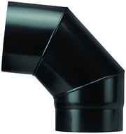 Save GOMITO 90  ° PER STUFA A LEGNA PORCELLANATO PLUS LIGHT Col. Nero opaco  EE ? cm. 13