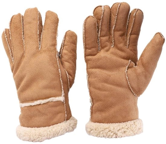 Maniche di pelle in pile termiche per uomo con fodera di lana per inverno regalo di Natale