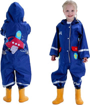 Reggisuo impermeabile e respirante per bambini - Poncho e impermeabile leggero per bambini con dettagli riflettenti e disegno pieghevole