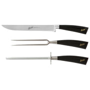 Berkel KEP3RS00SRBGB Elegance Set per Arrosto 3 Pezzi Lama Acciaio Inox 1.4116 59 HRC colore Nero
