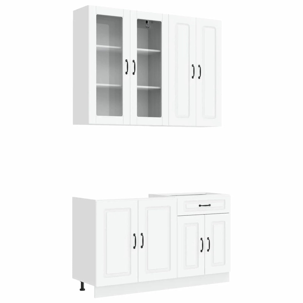 Unità Cucina KALMAR 4 pcs Bianco Legno ingegnerizzato 3438305