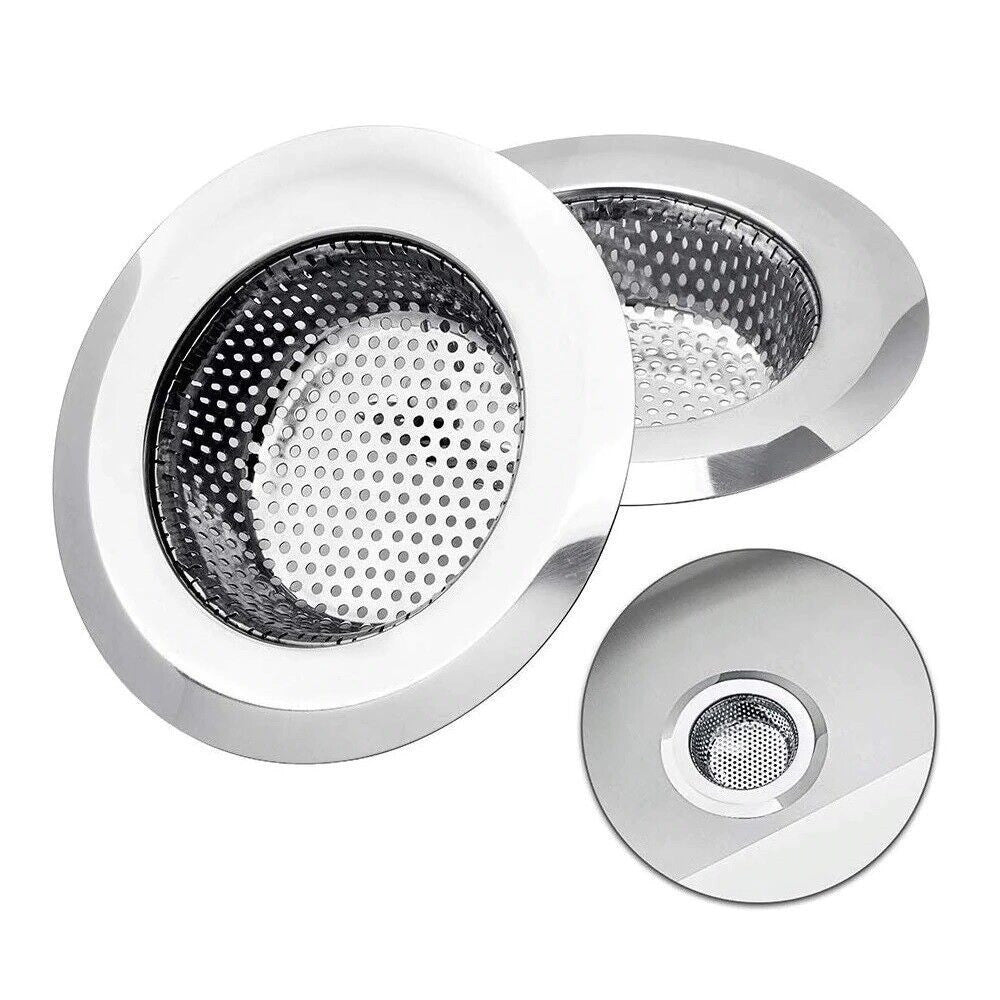 Trade Shop - Set 2 Filtri Filtro Lavello Cucina Bagno Doccia Scarico Lavandino 5,3 Cm 79534 -