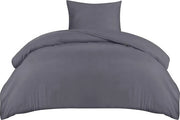 Set di coperte 140x200 cm + coperta per cuscino 65x65 cm - grigio