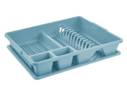 Scolapiatti da Lavello con Vassoio Grande Blu Delfin 47 x 38 x 8,5 cm