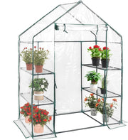 Serra da Giardino per Orto e Piante Inverno, Serra da Esterno con Telaio in Alluminio, Porta Avvolgibile e Telo Trasparente, Serra Robusta per Giardino e Balcone, 143 x 73 x 195 cm