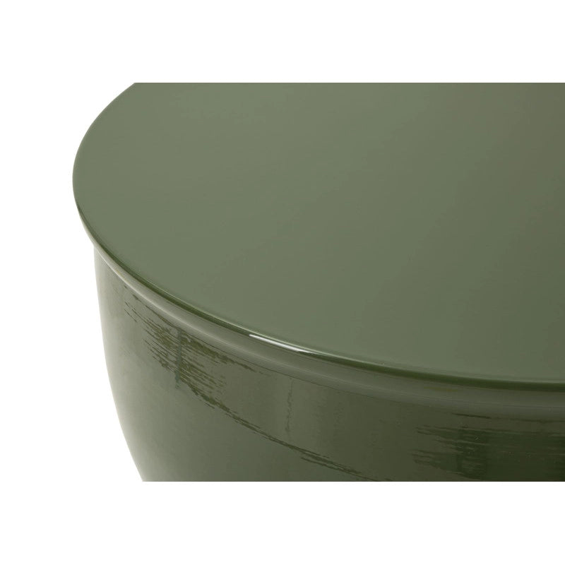 Tavolinetto In Metallo Yao Verde cm ø 31x46