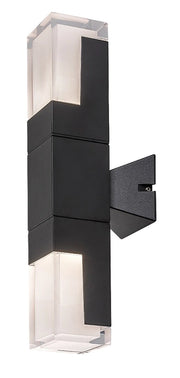Applique esterno moderno nero su/giù LED CCT 12W IP54 Rabalux