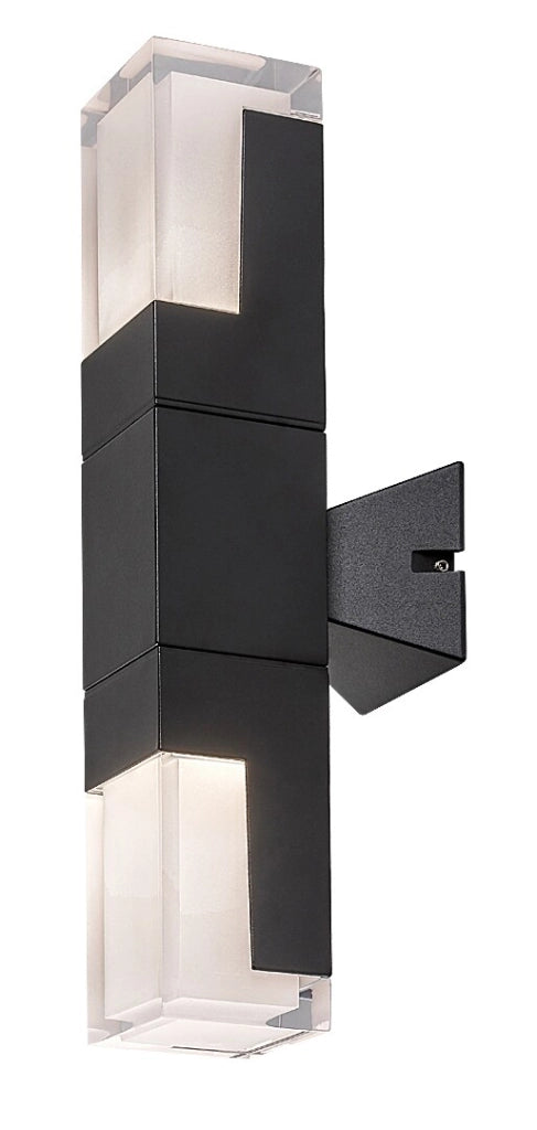 Applique esterno moderno nero su/giù LED CCT 12W IP54 Rabalux
