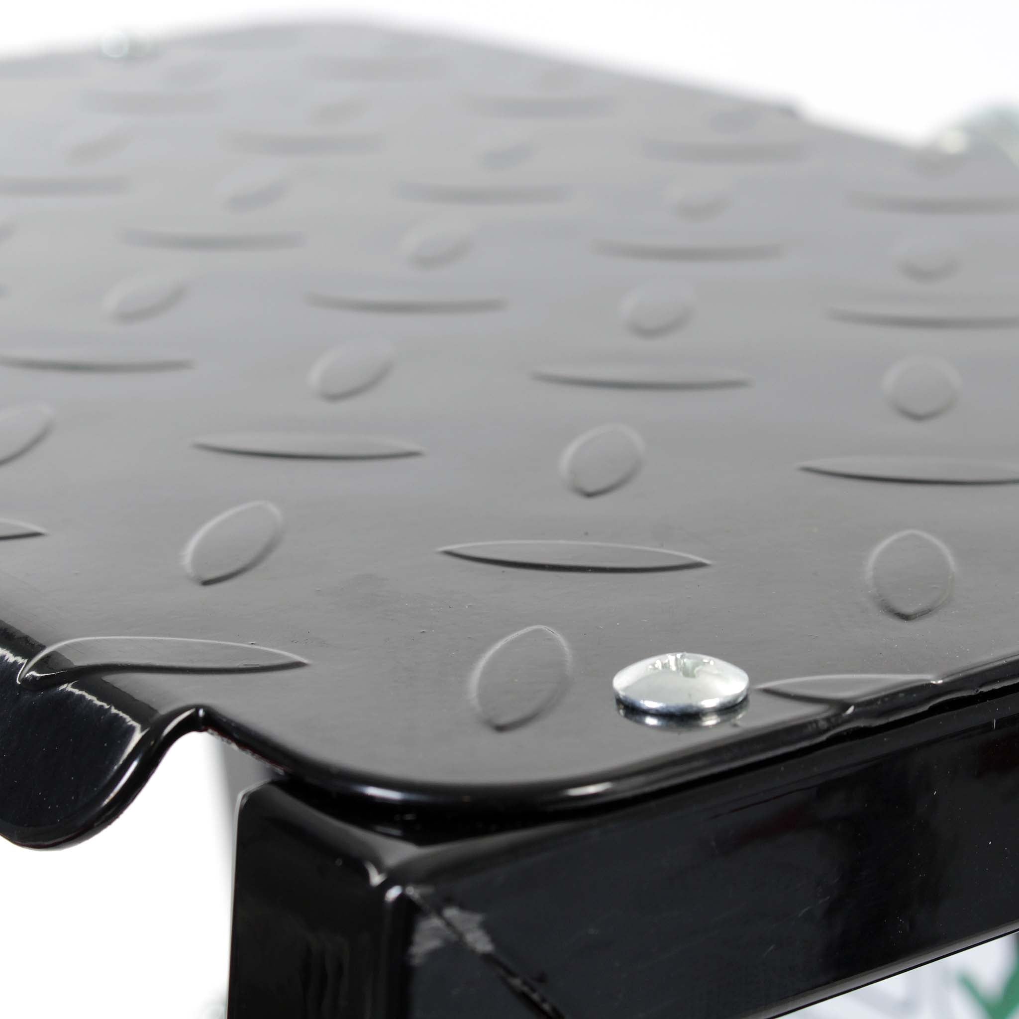 Sgabello da officina con ruote e scaletta, carrello e scaltte 2in1, portata 160 kg, sgabello da meccanico con portaoggetti e scalino