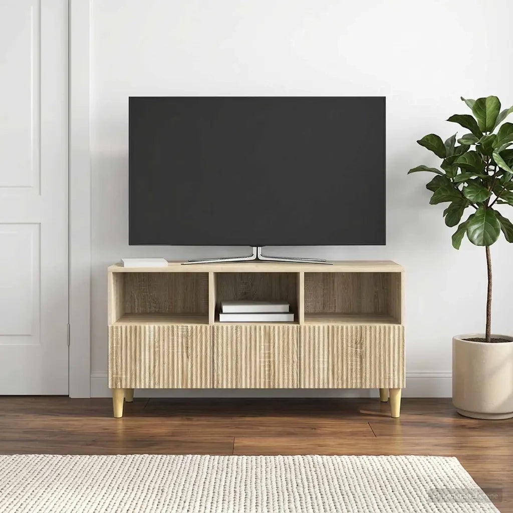 Mobile TV Rovere Sonoma 102 x 34,5 x 50 cm Legno ingegnerizzato 894677