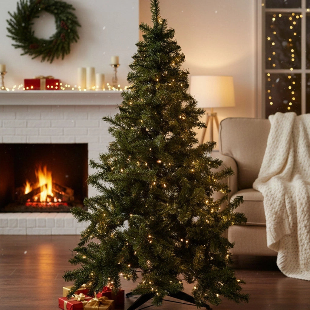 Tinsel, Albero di Natale 74 Rami Made in Italy, 200h cm Verde