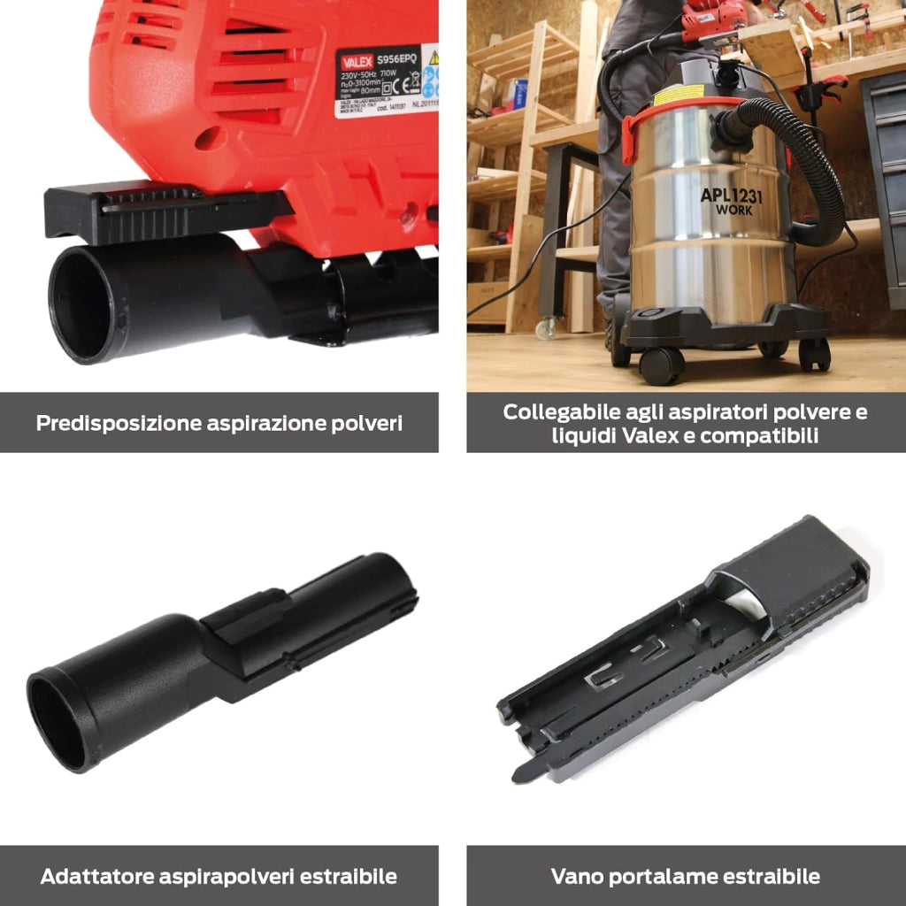 Valex S956EPQ Seghetto Alternativo, 710W