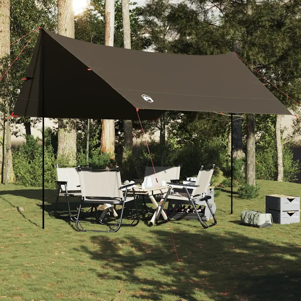 vidaXL Telone da Campeggio Marrone 462x306x211 cm Impermeabile