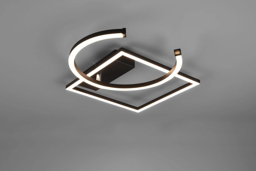 PIVOT PLAFONIERA LED 23,5W 2800lm, 3000K NERA CON SNODO DIMMERABILE L. 54CM