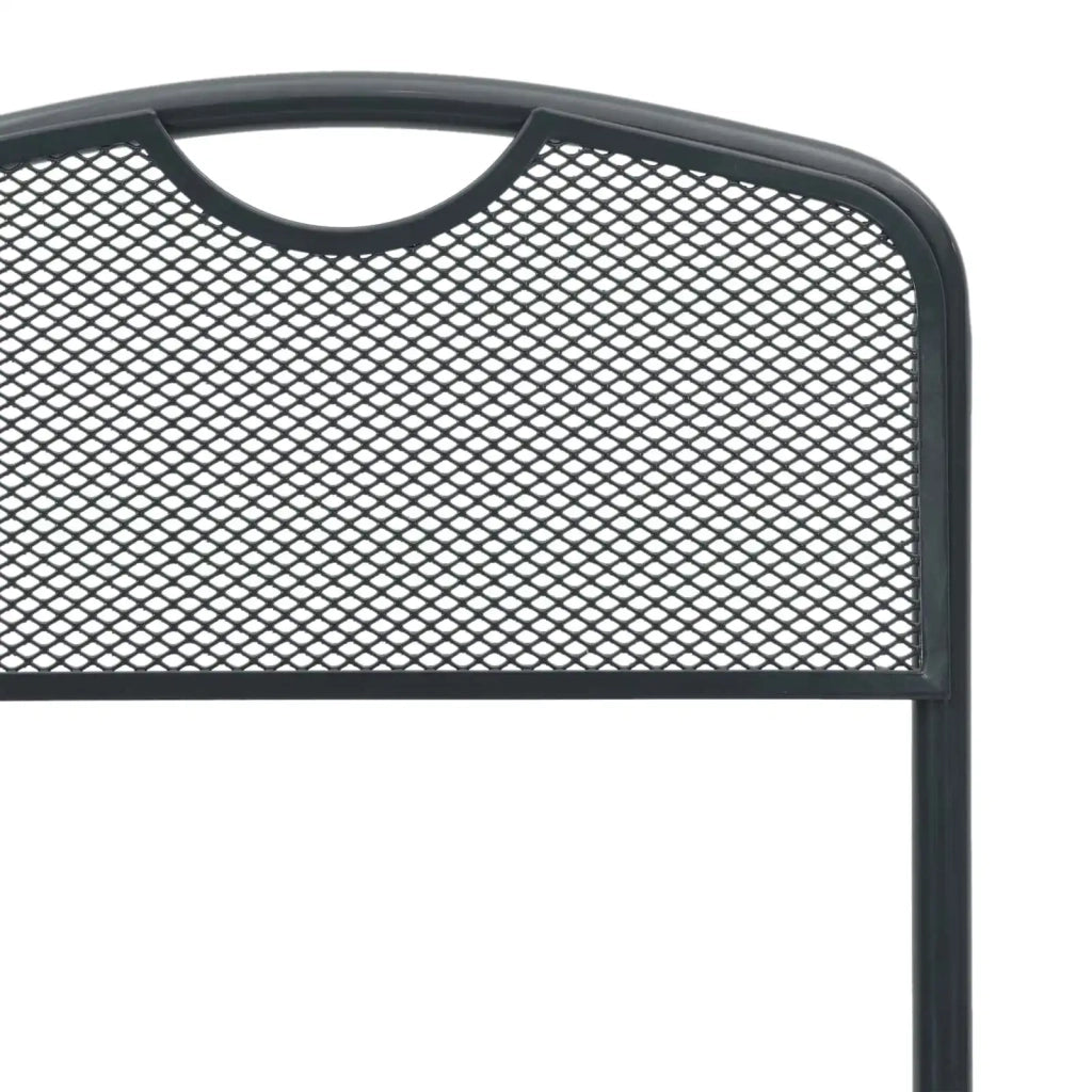 Sedie da giardino 2 pcs Antracite 52,5 x 46 x 82 cm Ferro