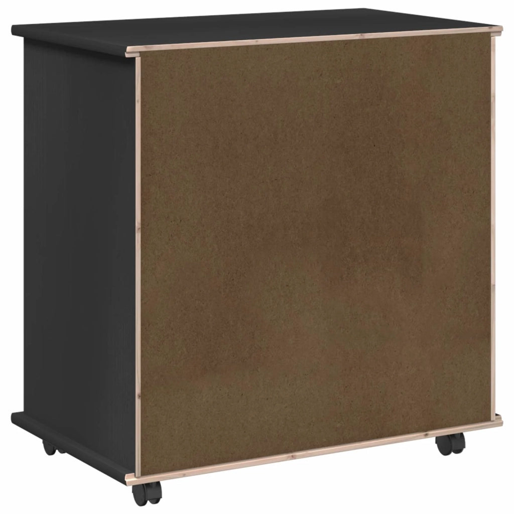 Mobile con Ruote con ruota Nero 63,5 x 39 x 65,5 cm 42028383