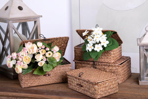 Set 2 Scatole con Coperchio 23 20 cm