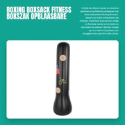 Borsa di Boxe in PVC Opinabile da 1,4 m - Borsa di Boxe per Fitness - Borsa di Boxe per Ridurre lo Stress per Bambini/Adulti - Borsa di Boxe in PVC Leggera - Borsa di Boxe Duratura e Resistente ai Sforzi