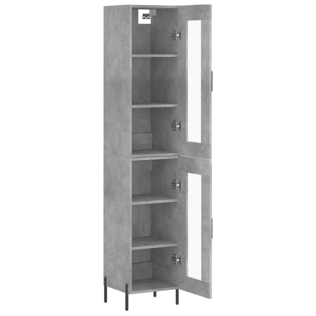 Credenza Grigio Cemento 34,5x34x180 cm in Legno Multistrato 3199437