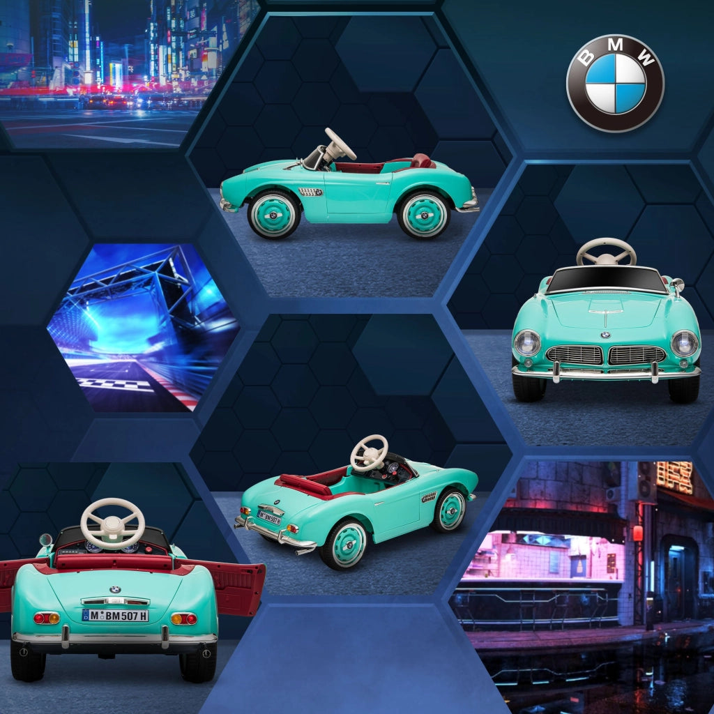 Macchina Elettrica per Bambini 12V con Licenza BMW 507 Verde