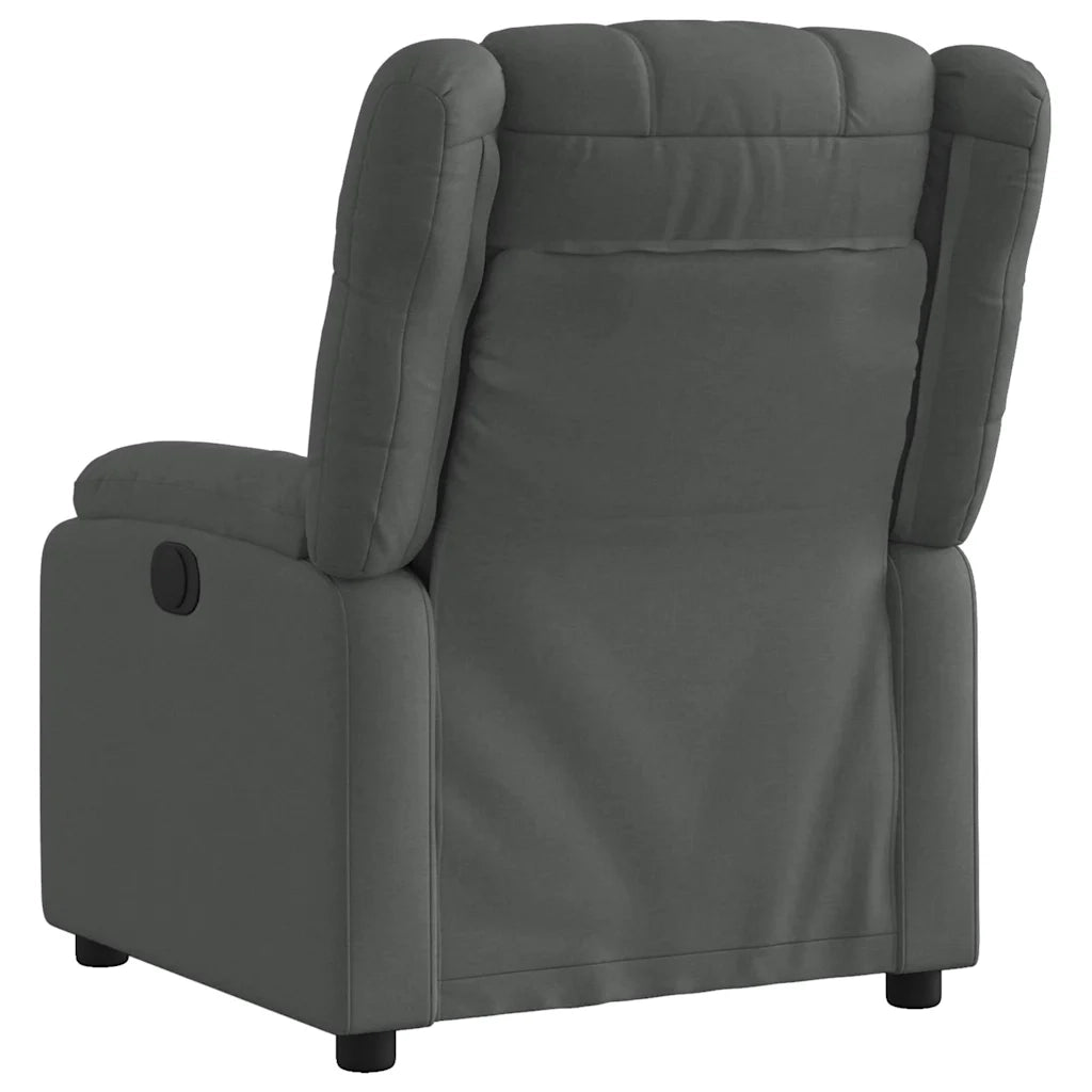 Divano Sedia-Poltrona reclinabile in Tessuto Grigio Scuro 998955