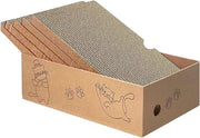 Pannello di Carta Rigida per Gatti 42*26*13cm 5 pezzi Pannelli di Carta Corrugata per Gatti con 1 Box Piastra di Carta per Gatti Indoor 5 in 1 Piastra di Carta di Ricambio per Gatti