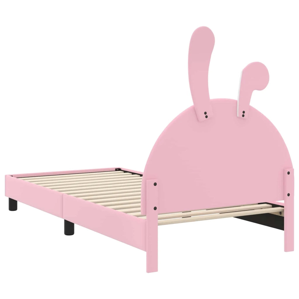 Struttura letto bambini con testata-Giroletto per bambini Rosa 90 x 190 cm PU 192816