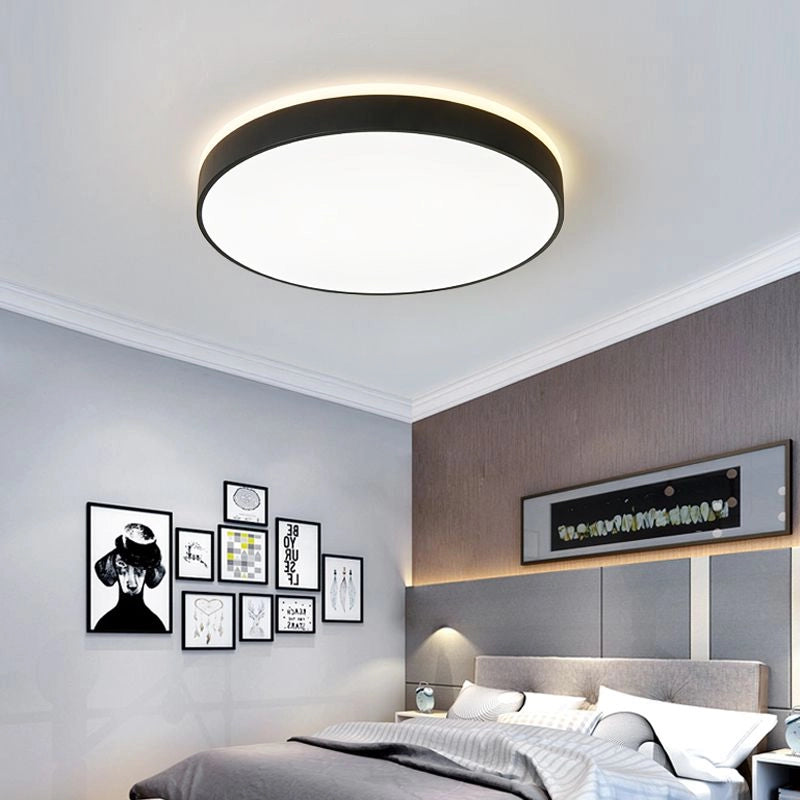 Plafoniera LED tonda Abigali Modern nera 60cm 60W 3000K