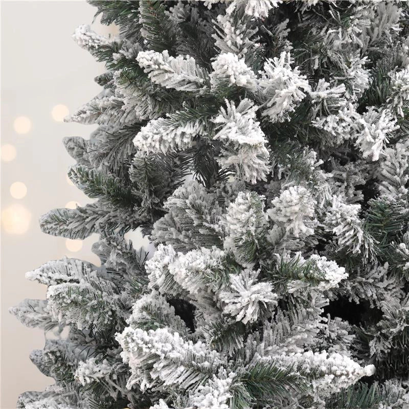 MAURY'S ALBERO DI NATALE EXTRA SLIM INNEVATO ALTEZZA 180 CM CON 479 RAMI