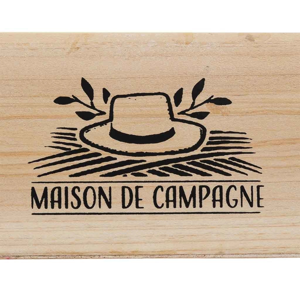 Cesto in legno marrone 33x21x9/13 h
