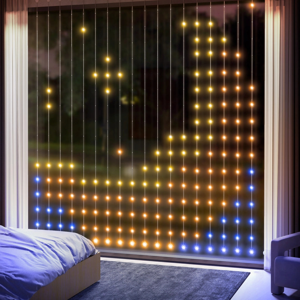 Tenda Luce LED 3x3m Intelligente con App e Telecomando ¨C zephmum ¨C Effetti Colori Personalizzabili