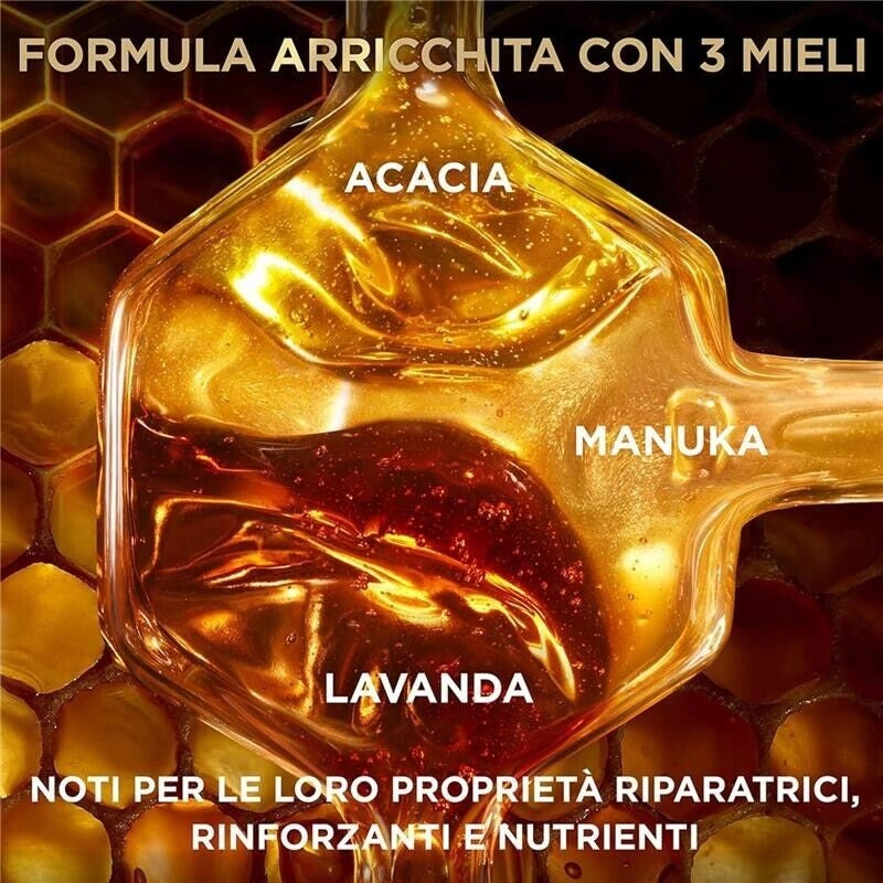 GARNIER ULTRA DOLCE TESORI DI MIELE MASCHERA RIPARATRICE PER CAPELLI DANNEGGIATI 1 MINUTO DI POSA SENZA SILICONI 340 ML