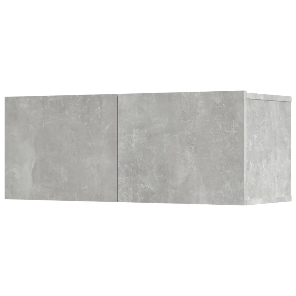 Set di Mobili Porta TV 5 pz-Set di 5 Credenza per TV Grigio Cemento in Legno Multistrato 575478