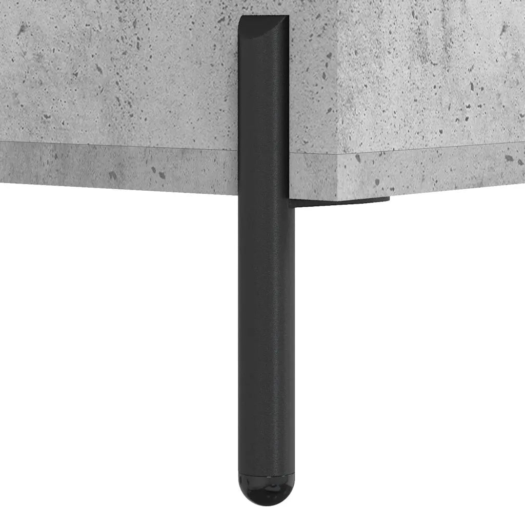 Credenza Grigio Cemento 34,5x34x90 cm in Legno Multistrato 828616