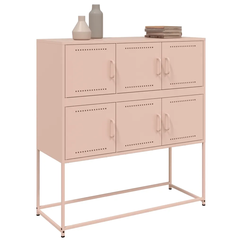Credenza Rosa 100,5x39x107 cm in Acciaio 846597