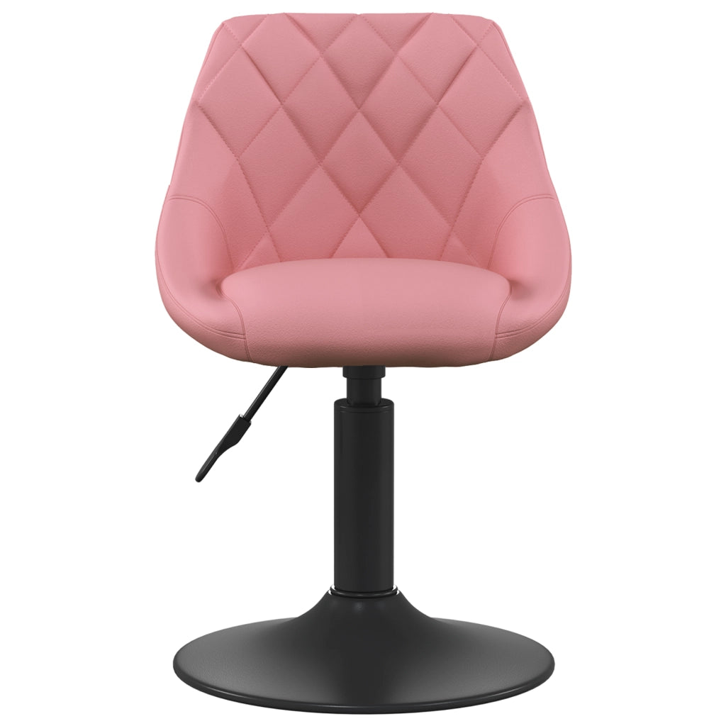 Sgabello Bar Rosa 46x44x(62,5-77,5) cm Velluto