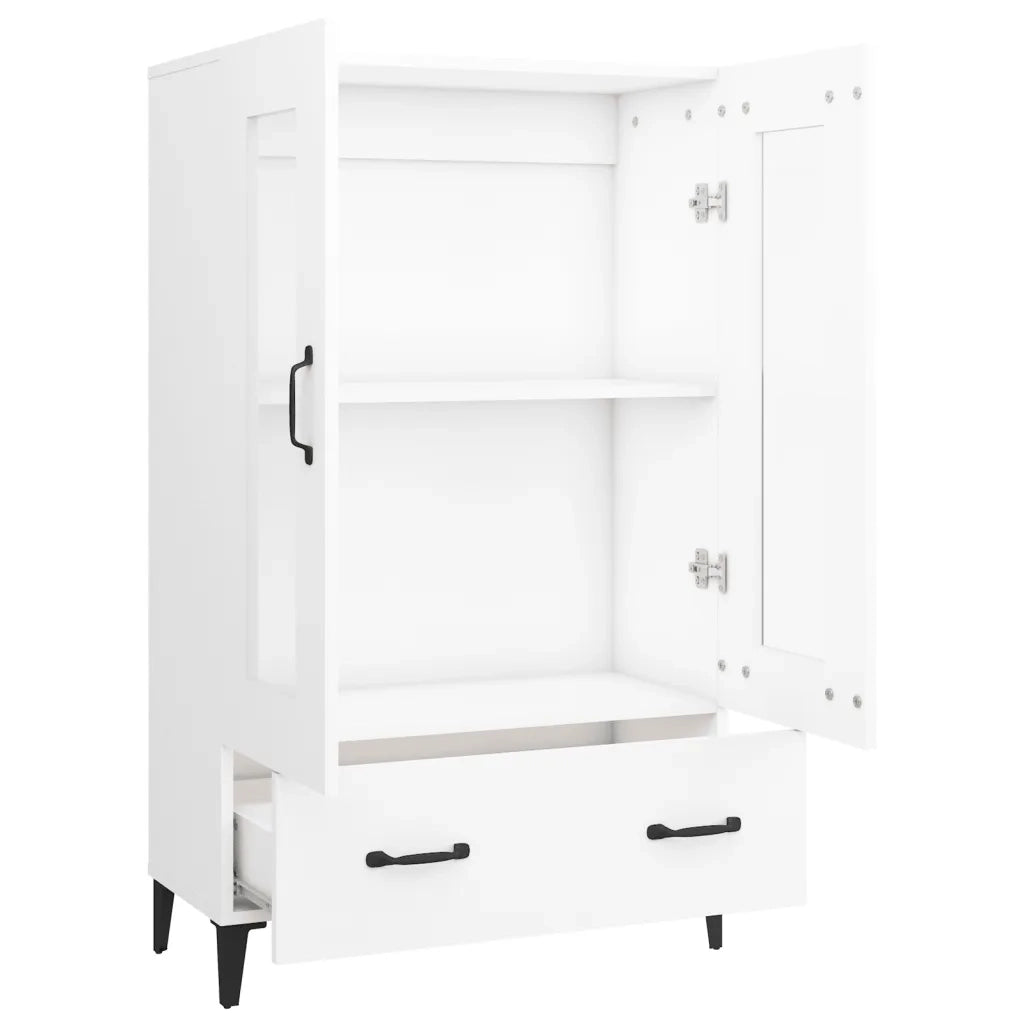 Credenza Bianca 70x31x115 cm in Legno Ingegnerizzato 812555