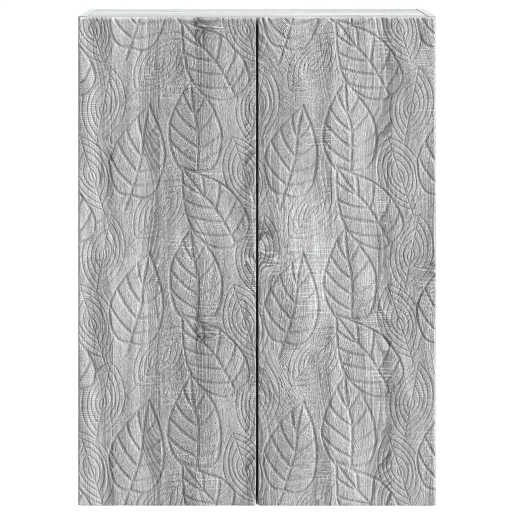 Mobiletto a muro Sonoma grigio 66 x 34,5 x 90 cm