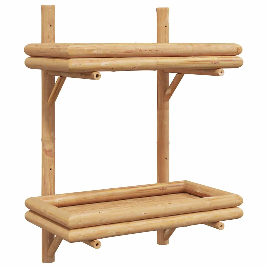 vidaXL Ripiano a Muro con lo scaffale Marrone 45 x 26 x 60 cm Bambù